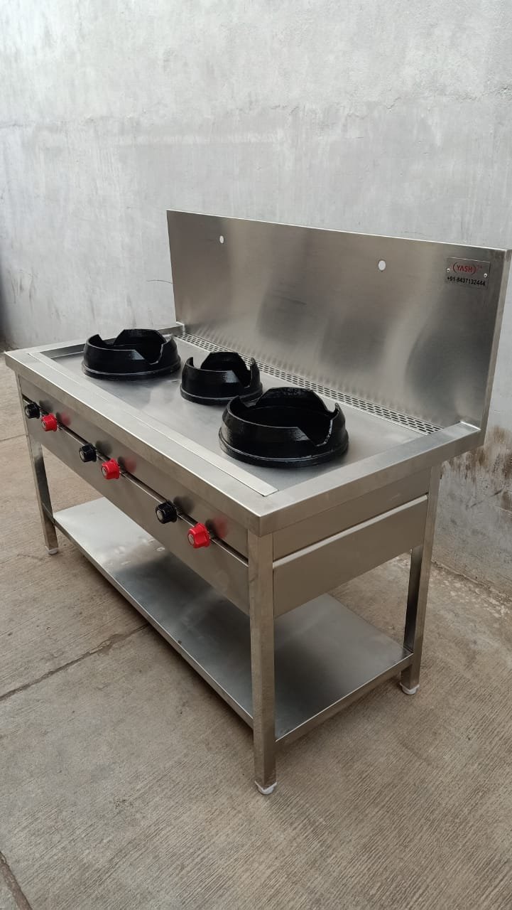 Chinese Cooking Range Three Burner