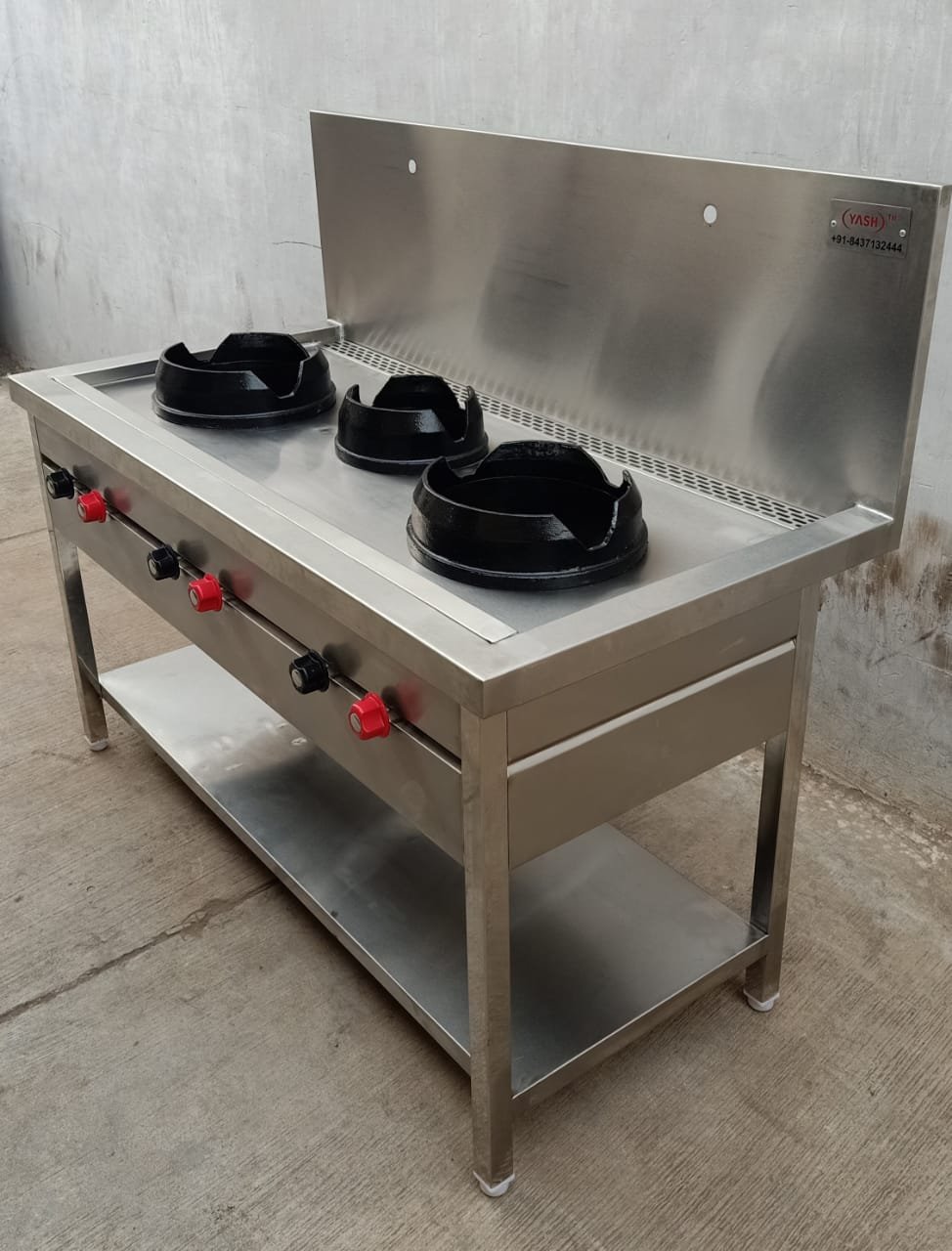 Chinese Cooking Range Three Burner